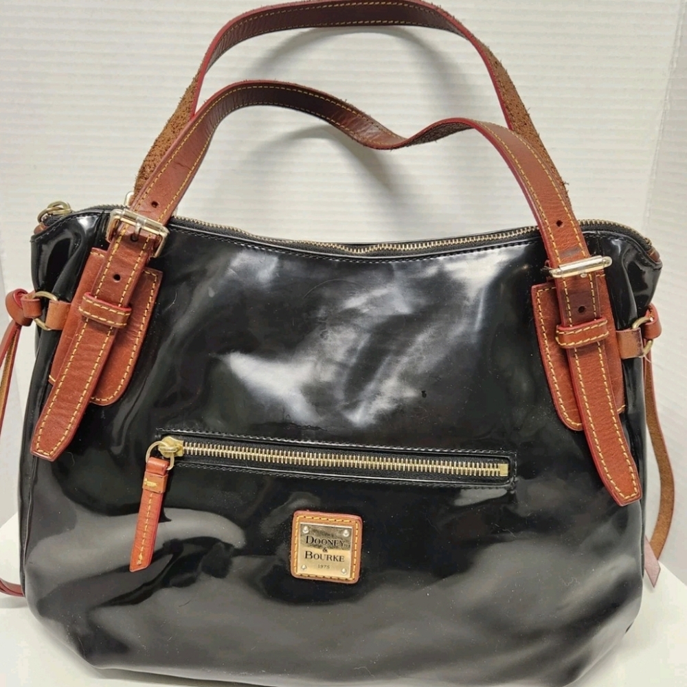 Dooney & Bourke Nina Large Patent Leather Satchel